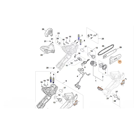 STIHL  Osłona łańcucha 0000 792 9165